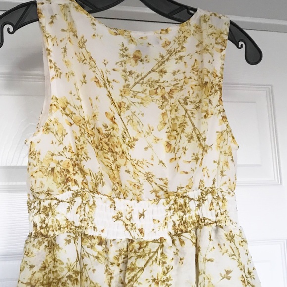 EUC H&M Sleeveless Babydoll Flower Print Dress Sz4 - Picture 4 of 8